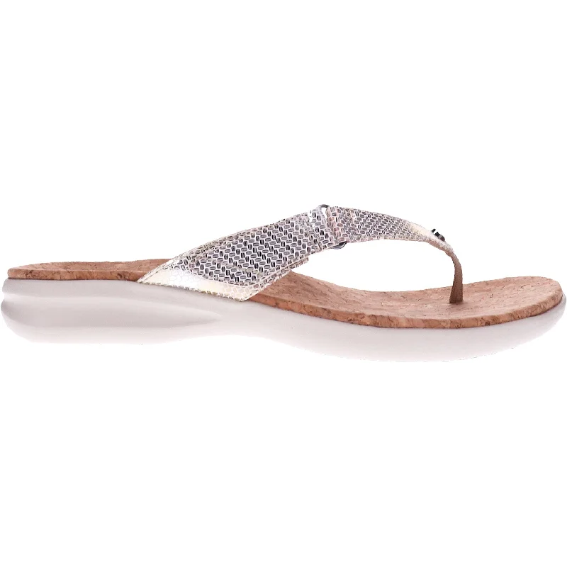 sandals for sunny coastal daysWomen's Revere Napoli Metallic Interest Leather