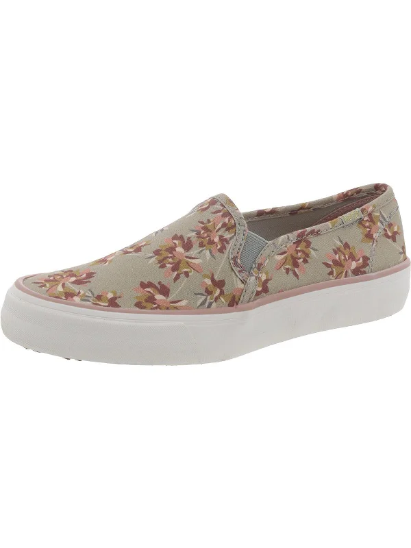 loafers for women with slip-on loafer style for everyday wear-Double Decker Womens Floral Print Slip On Loafers