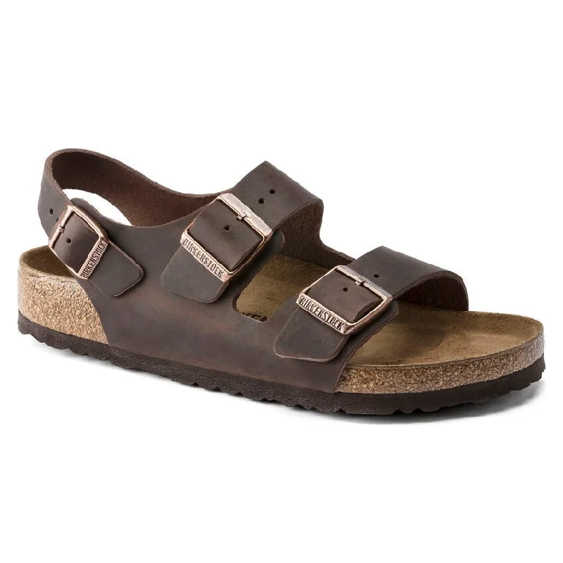 sandals for beach trips with kidsMilano Unisex  Oiled Leather Habana