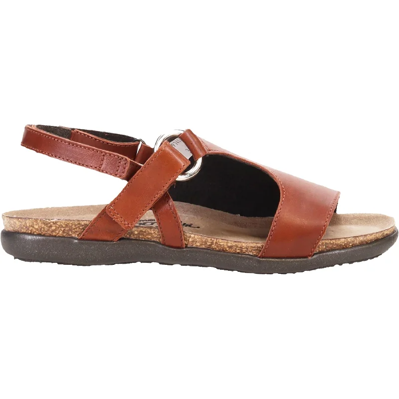 sandals for trendy fashionistasWomen's Naot Olivia Soft Chestnut Leather