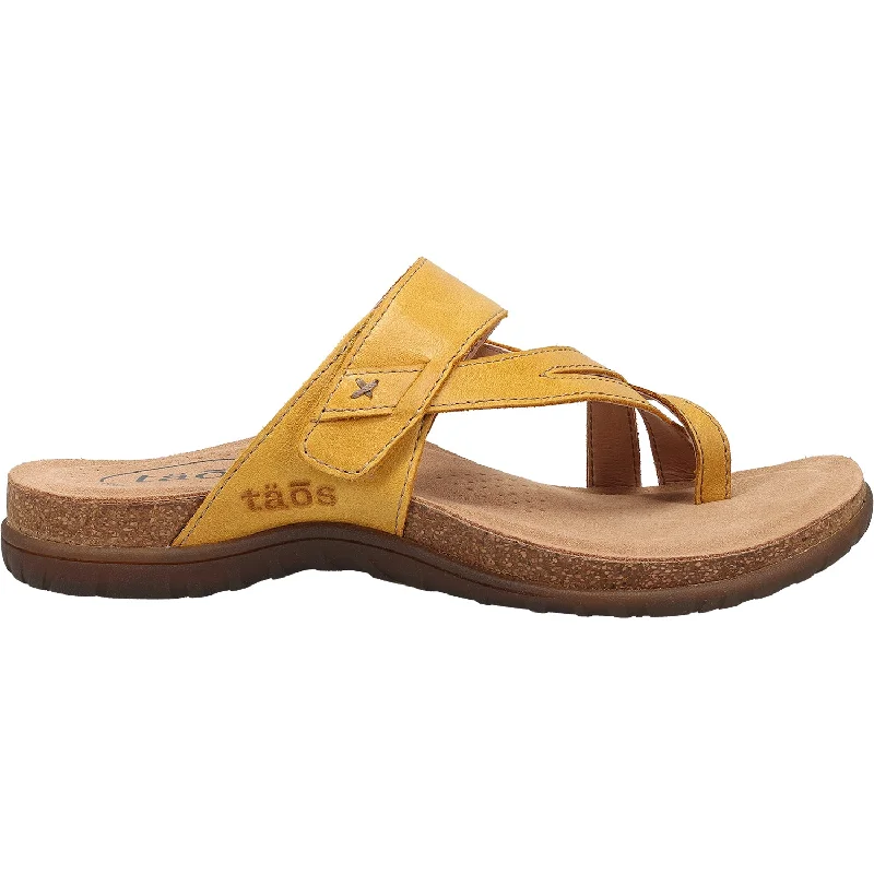 sandals for strolling through townWomen's Taos Perfect Yellow Leather