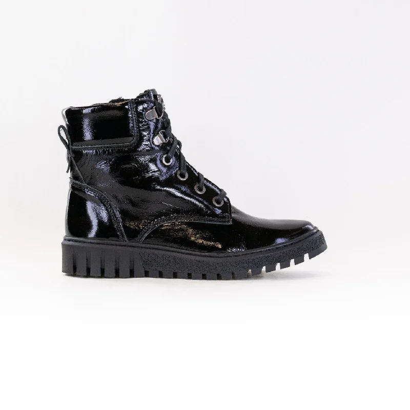 Stylish boots with a quilted design for added textureV-Italia 515 Celina Boot (Women's) - Black Patent