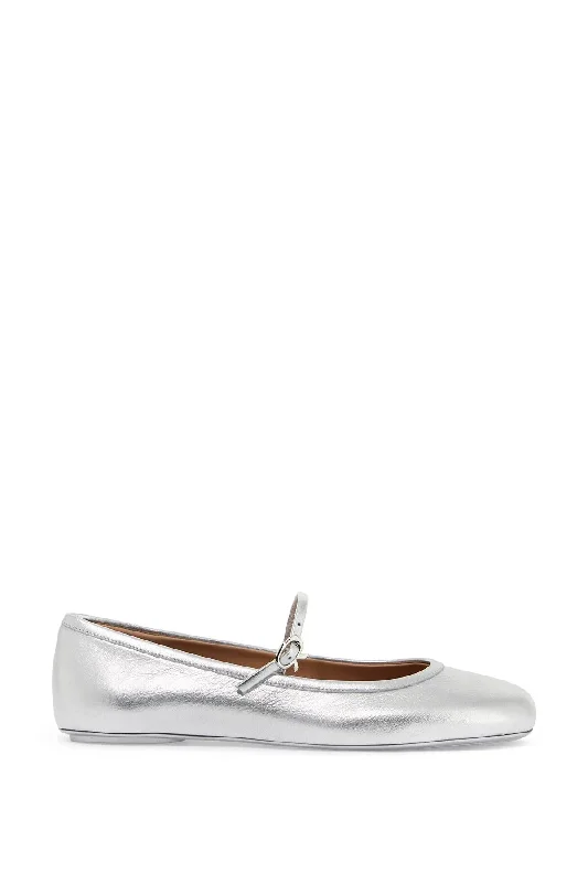 Trendy flats with modern metallic tones for a stylish effectFlats for women with chic metallic finishesGianvito Rossi Women's Carla Ballet Flats