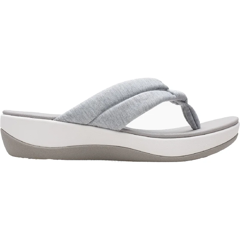 sandals for low-impact walkingWomen's Clarks Cloudsteppers Arla Kaylie Grey Fabric