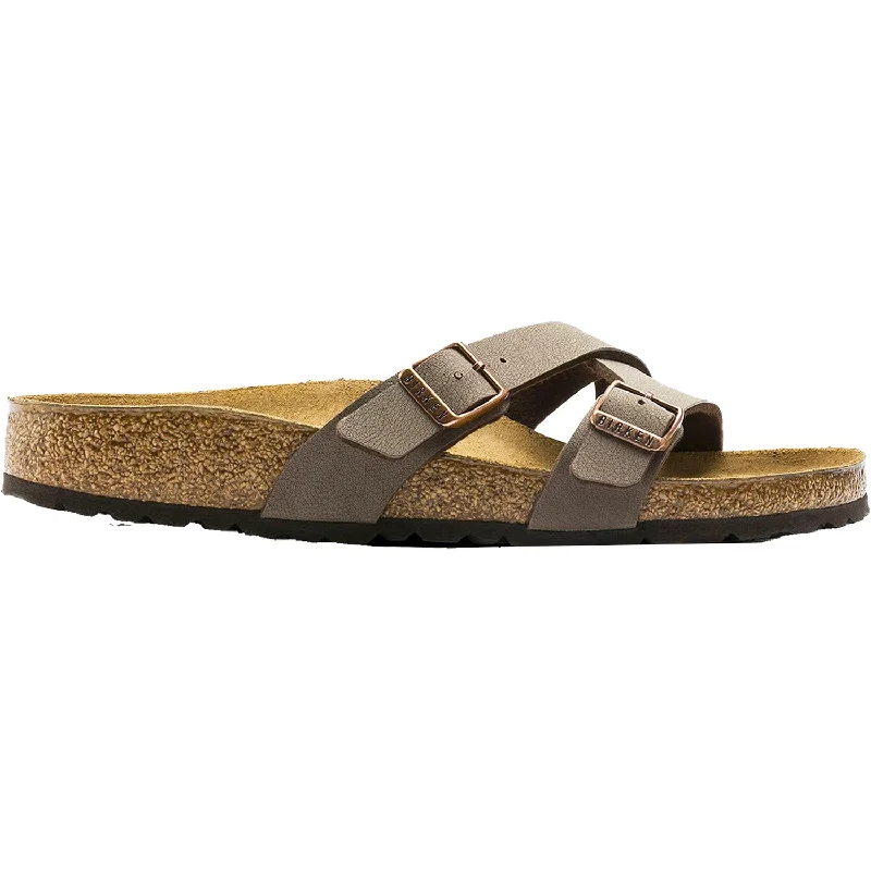 sandals for exploring the coastlineWomen's Birkenstock Yao Mocha Birkibuc