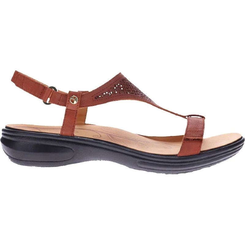 sandals for hot summer nightsWomen's Revere Santa Fe Cognac Leather