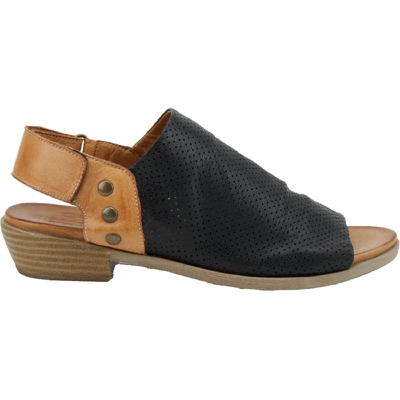 sandals for sunny coastal daysWomen's Spring Step Rapture Black Leather