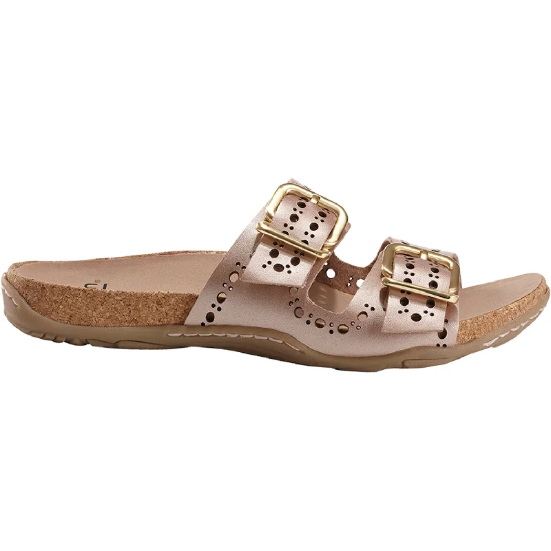 sandals with arch support for beach walksWomen's Earth Havana Rose Gold Leather