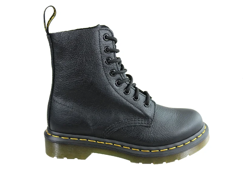 High-heeled boots with a stiletto design for a bold lookDr Martens 1460 Pascal Virginia Womens Leather Fashion Lace Up Boots