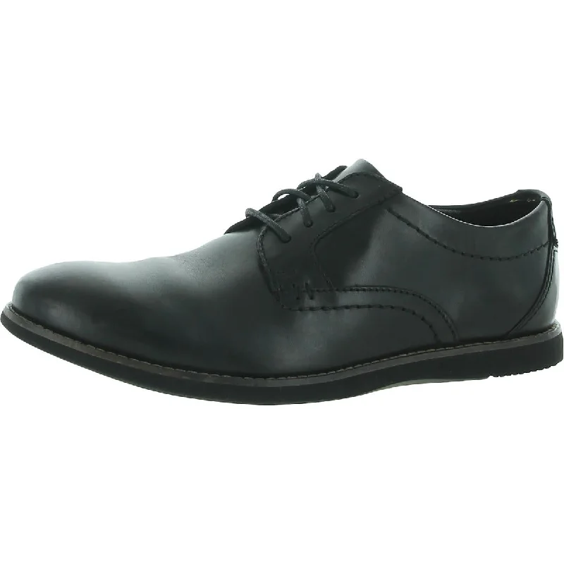 Clarks Mens Raharto Plain  Lace-Up Dressy Oxfords