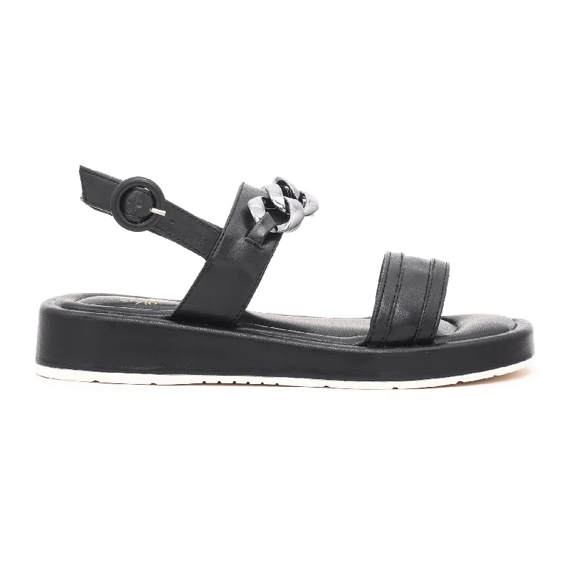 sandals for beach vacations with styleBlack Formal Sandal FR5164