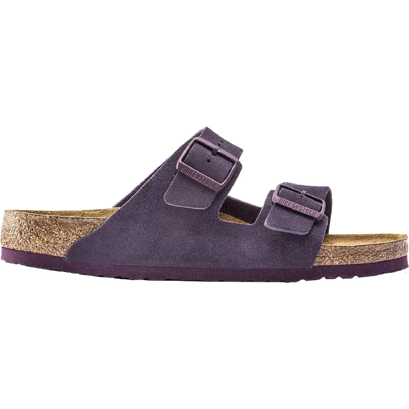 sandals with extra paddingWomen's Birkenstock Arizona Soft Footbed Blackberry Wine Suede