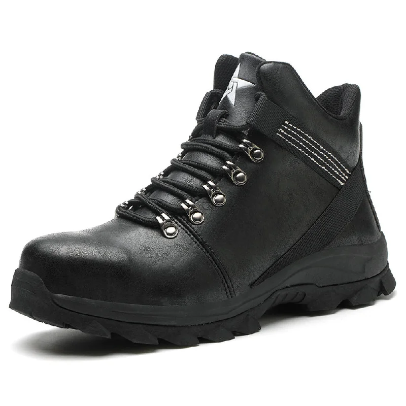 Soft suede boots for a sophisticated touchMen's Steel Toe Safety Boot Waterproof Insulated Industrial Work Shoes