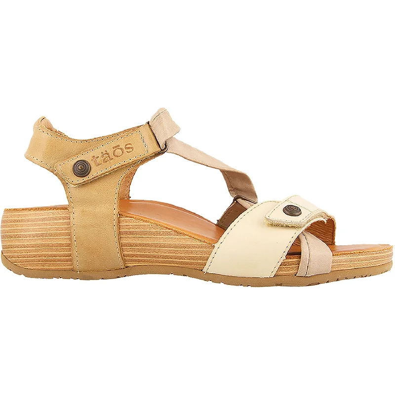 sandals with cushioned strapsWomen's Taos Multiverse Beige Multi Leather