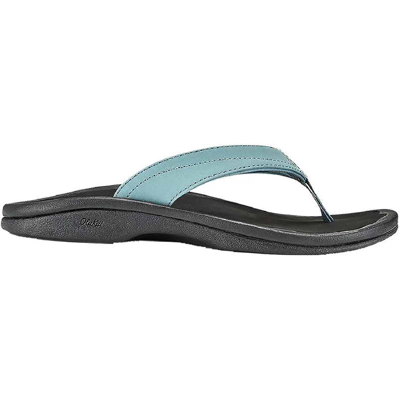 sandals for warm summer eveningsWomen's OluKai Ohana Dusk/Black Synthetic