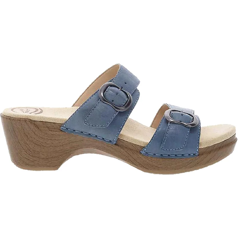 sandals for exploring the outdoorsWomen's Dansko Sophie Blue Burnished Milled Leather