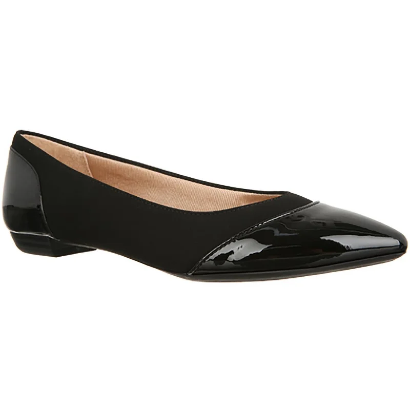 Comfortable flats with a smooth leather finish for a classic lookStylish flats with unique designs for a modern lookZaria Womens Slip On Round Toe Ballet Flats