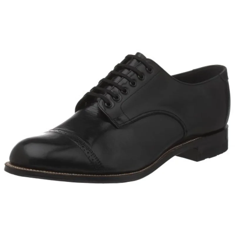 Stacy Adams Mens Madison Leather Lace Up Cap Toe Oxfords