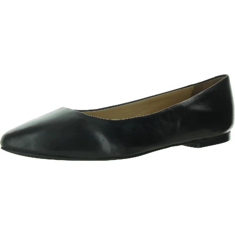 Flats with a satin finish for a smooth, shiny lookComfortable flats with adjustable straps for a perfect fitWomens Padded Insole Pointed Toe Ballet Flats