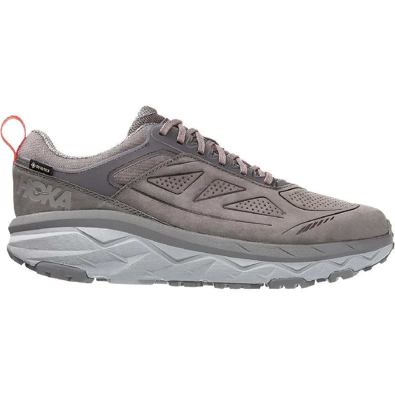 athletic shoes for weight training with heavy-duty designMen's Hoka One One Challenger Low Gore-Tex Charcoal Grey/Fiesta Nubuck