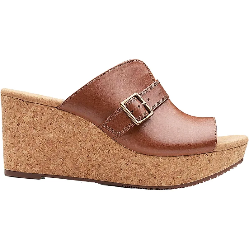 sandals for long summer daysWomen's Clarks Annadel Holly Dark Tan Leather