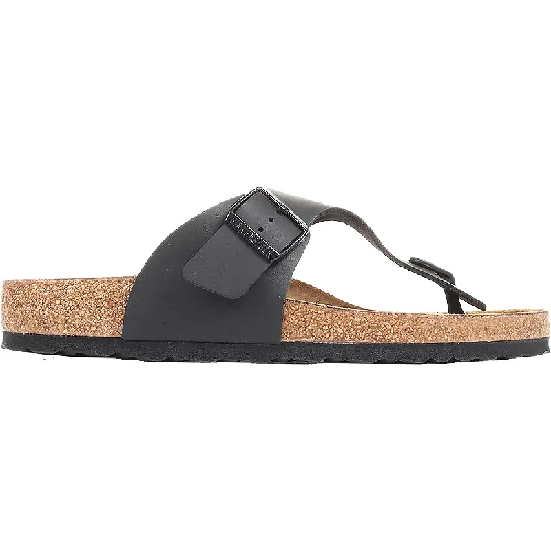 sandals for evening beach strollsMen's Birkenstock Ramses Black Birko-Flor