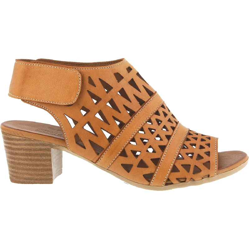 sandals for relaxed beach wearWomen's Spring Step Dorotha Brown Leather