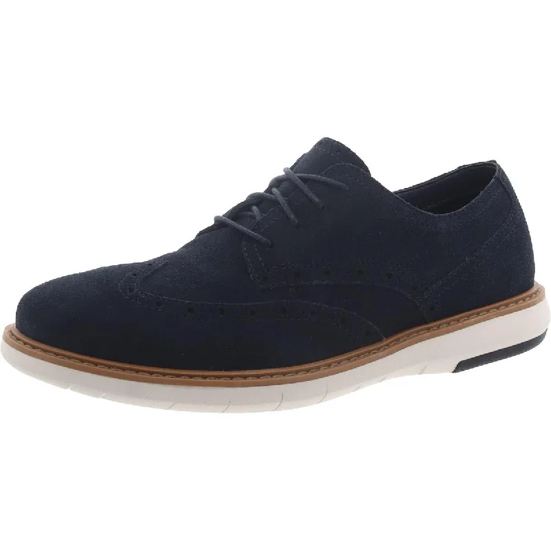 Clarks Mens Draper Wing Cushioned Footbed Lace Up Oxfords