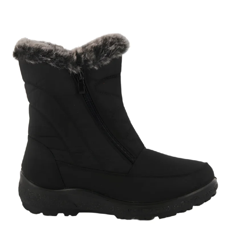 Warm boots with faux fur lining for cold weatherSpring Step Women's Persenia Waterproof Boot Black