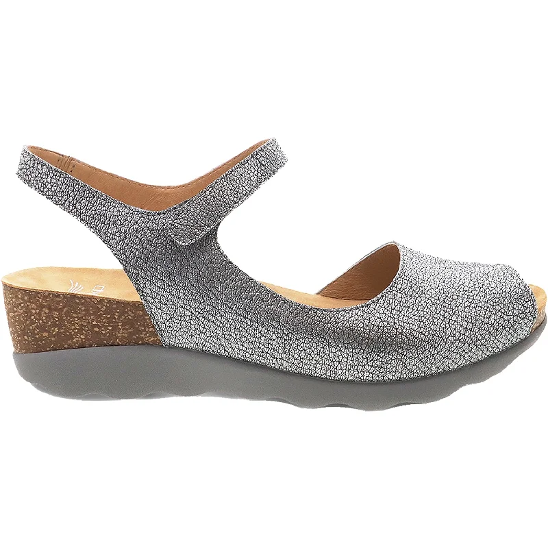 sandals with a trendy summer lookWomen's Dansko Marcy Pewter Metallic Leather