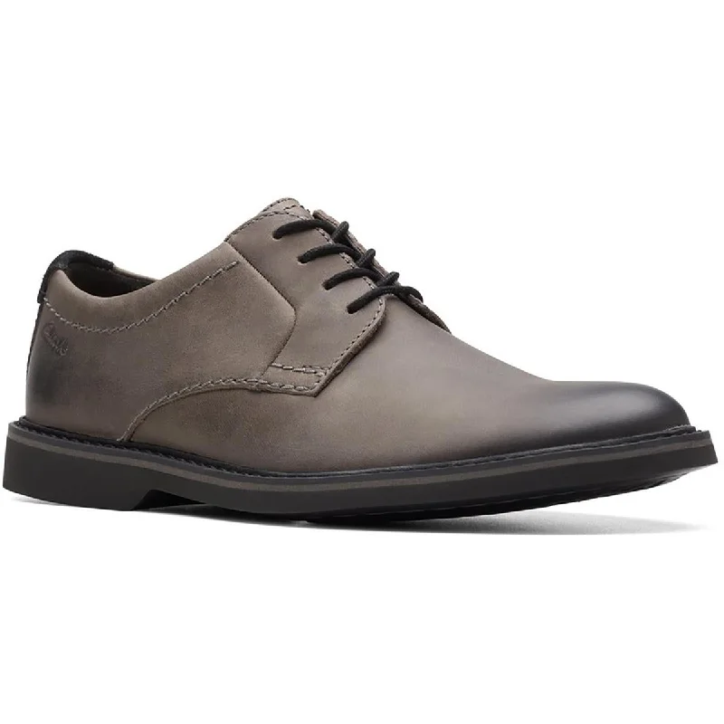 Clarks Mens Atticus Leather Lace-Up Oxfords