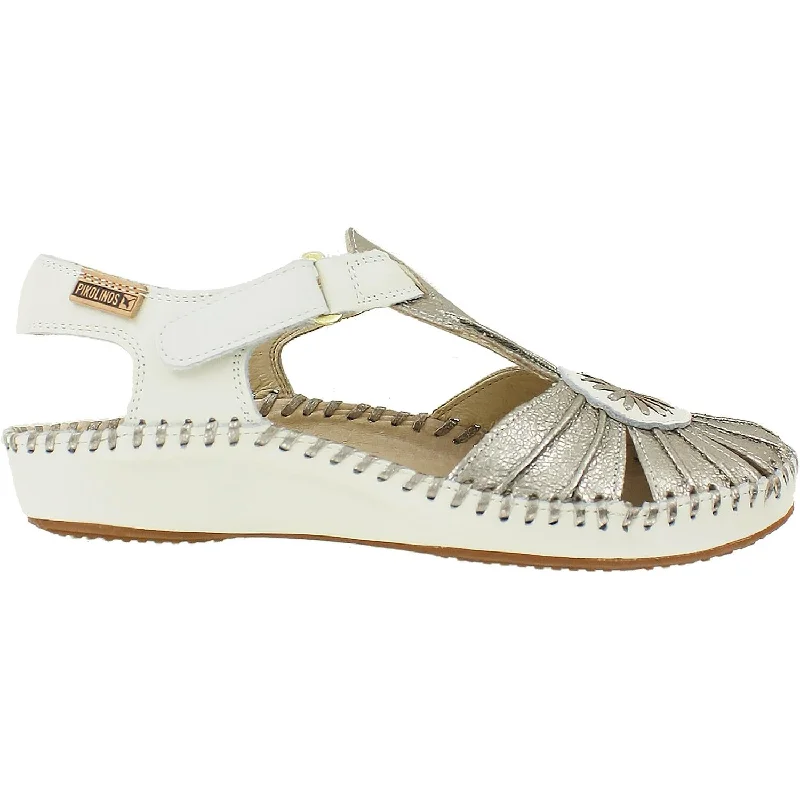 sandals for walking along ocean pathsWomen's Pikolinos Puerto Vallarta 655-8899C2 Stone Leather