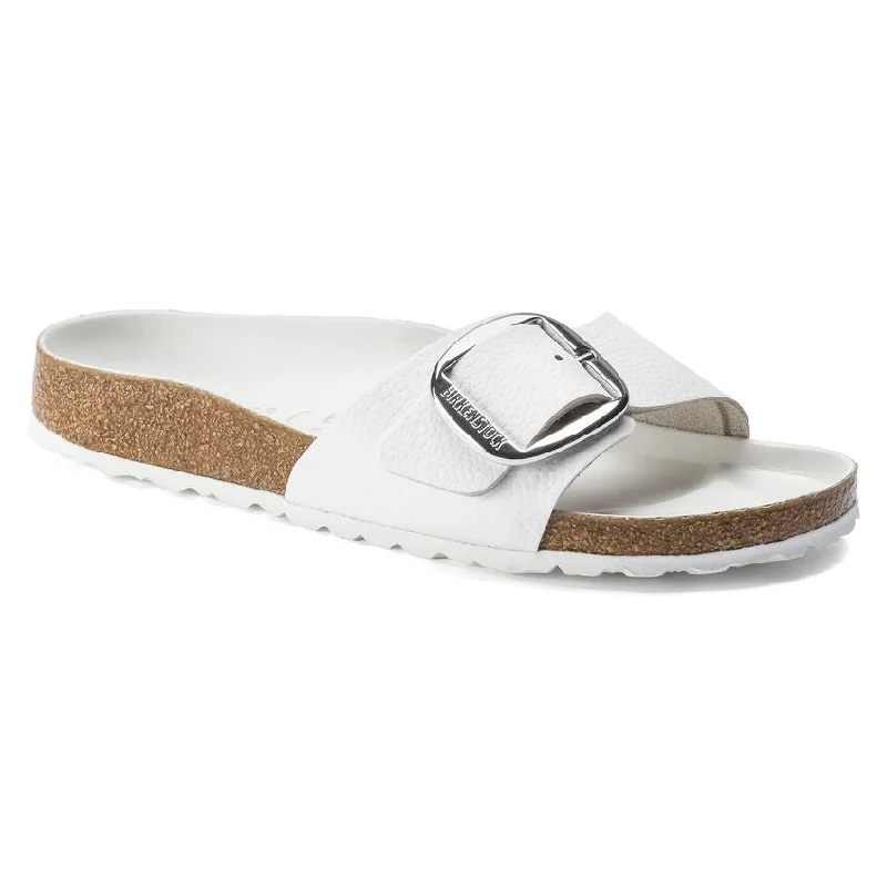 sandals for a day out in the sunMadrid Big Buckle Leather White