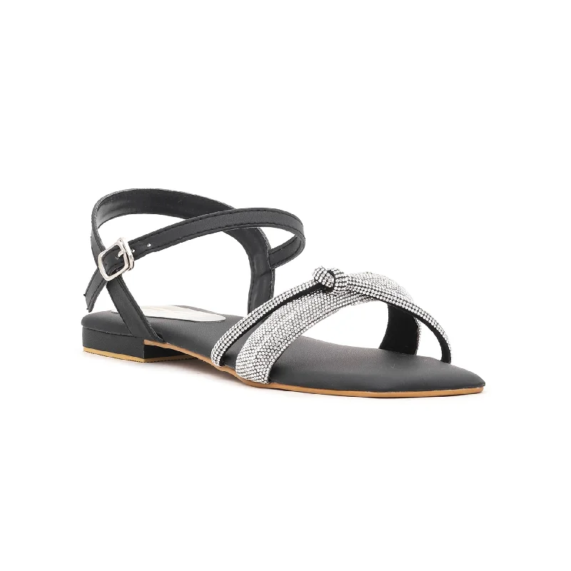 sandals for enjoying the summer sunBlack Fancy Sandal FN5455