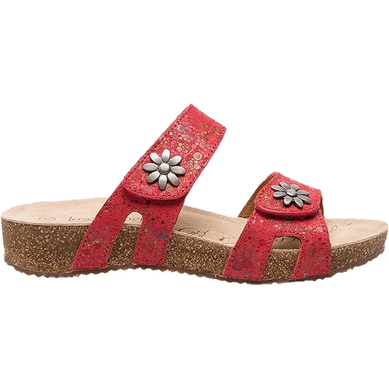 affordable stylish sandals for summerWomen's Josef Seibel Tonga 04 Red Multi Leather