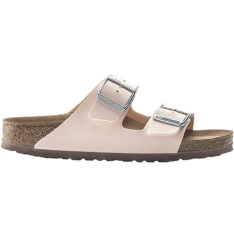 sandals for exploring tropical beachesWomen's Birkenstock Arizona Vegan Light Rose Birkibuc