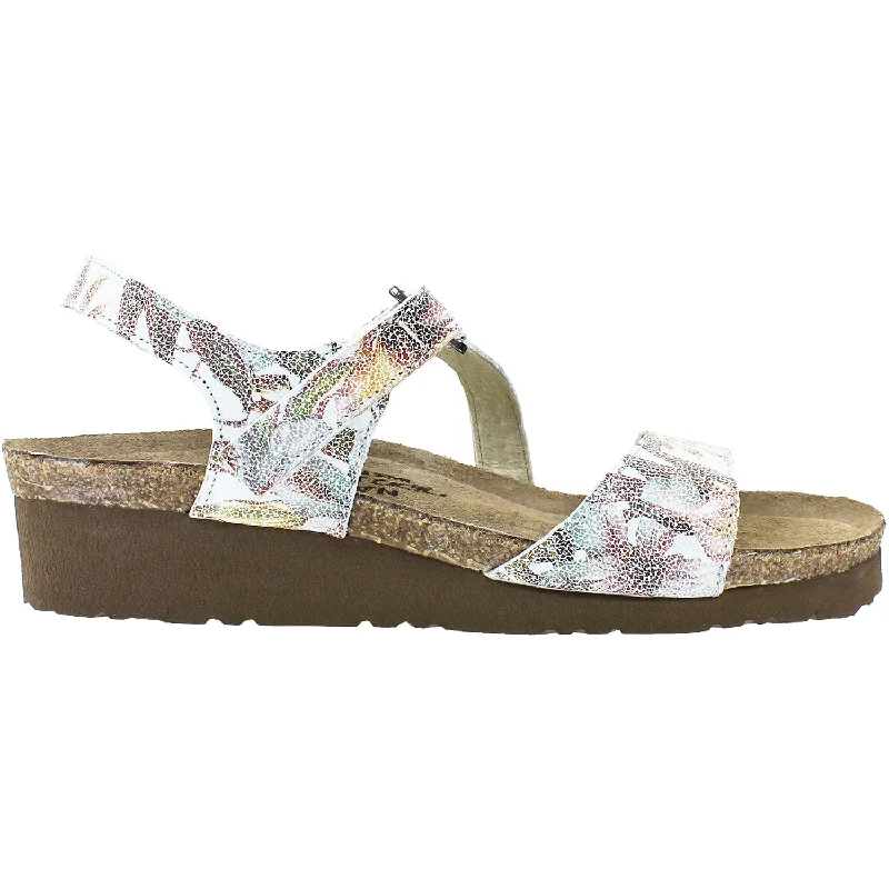 eco-friendly sandals for summerWomen's Naot Pamela Floral Leather