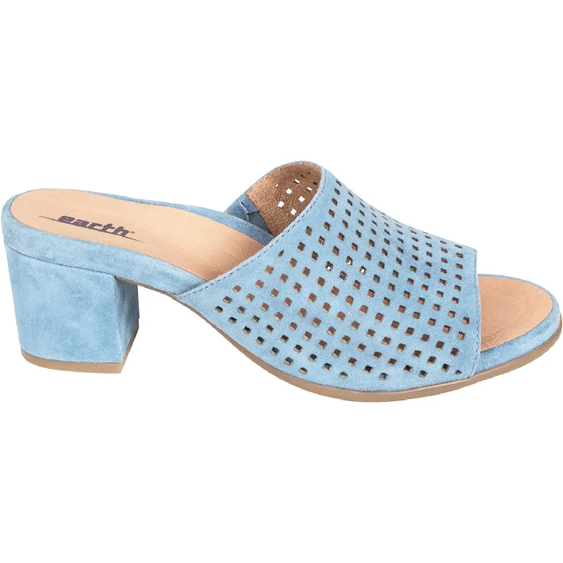 sandals for women with wide feetWomen's Earth Ibiza Sky Blue Suede