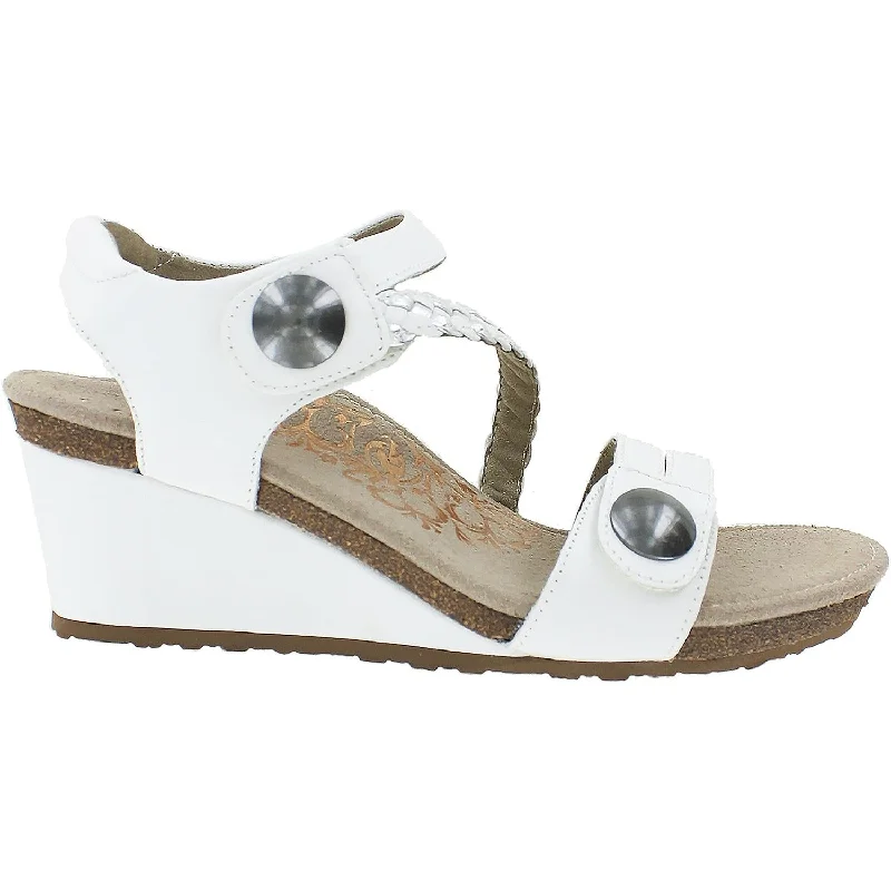 sandals for trendy outfitsWomen's Aetrex Naya White Leather