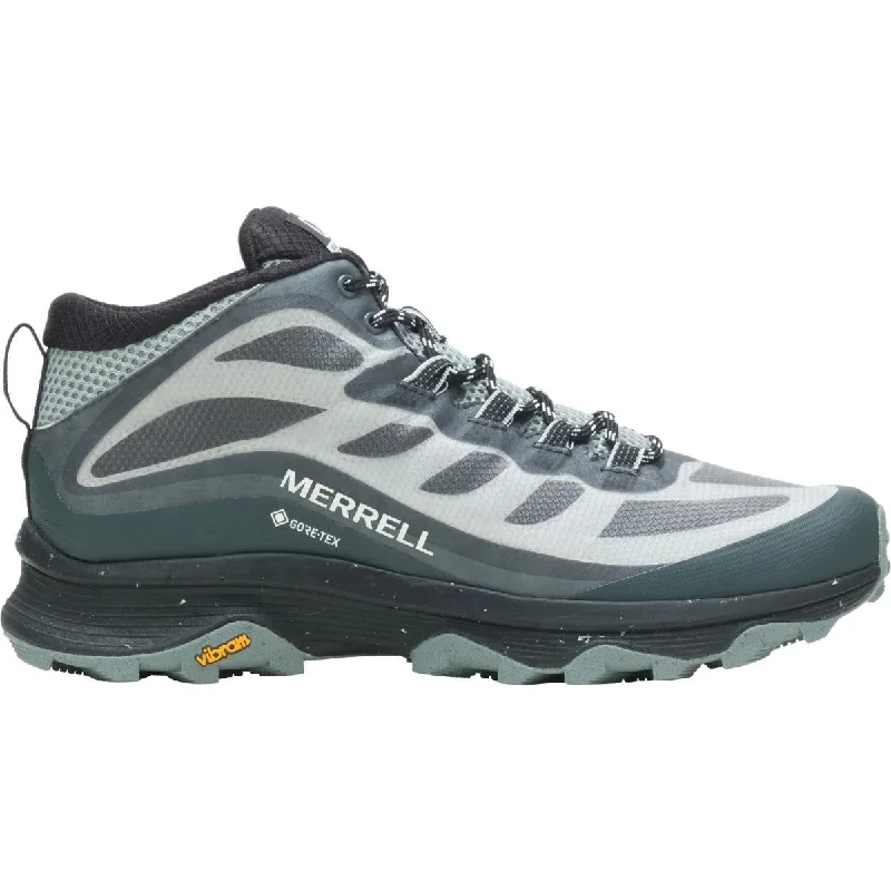 Boots with waterproof lining for rainy weatherMerrell Moab Speed Mid GORE-TEX Mens Walking Boots - Grey