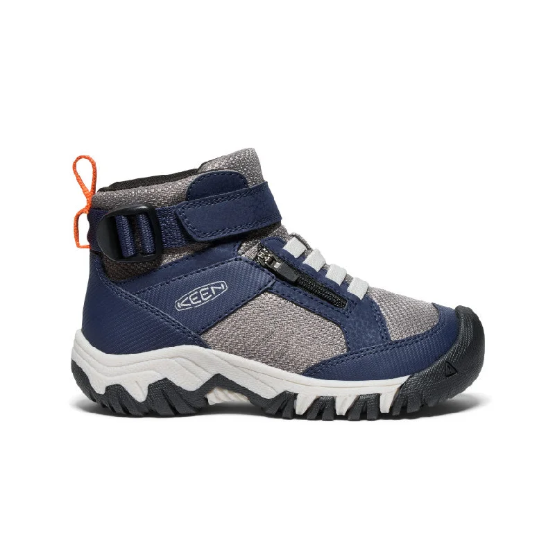 Comfortable boots with an easy slip-on design for convenienceLittle Kids' Targhee Boundless Hiking Boot  |  Naval Academy/Steel Grey