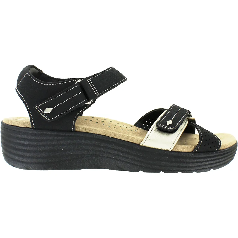 sandals for summer picnicsWomen's Earth Gaven Black Synthetic