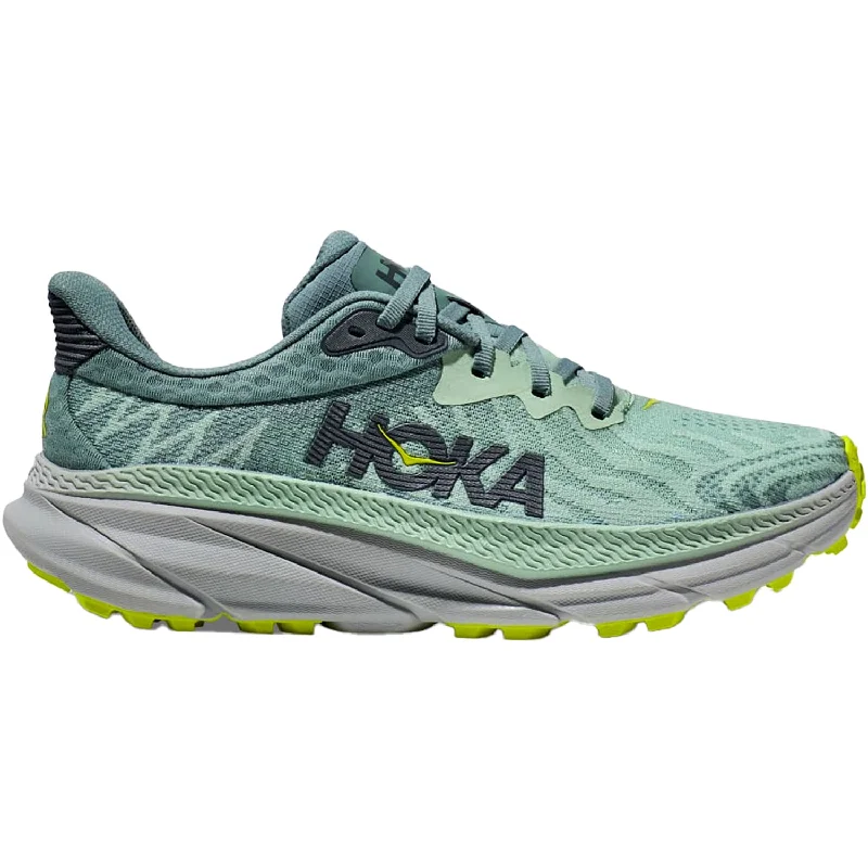 shoes for running with enhanced grip for smooth surfacesWomen's Hoka Challenger ATR 7 Mist Green/Trellis Mesh