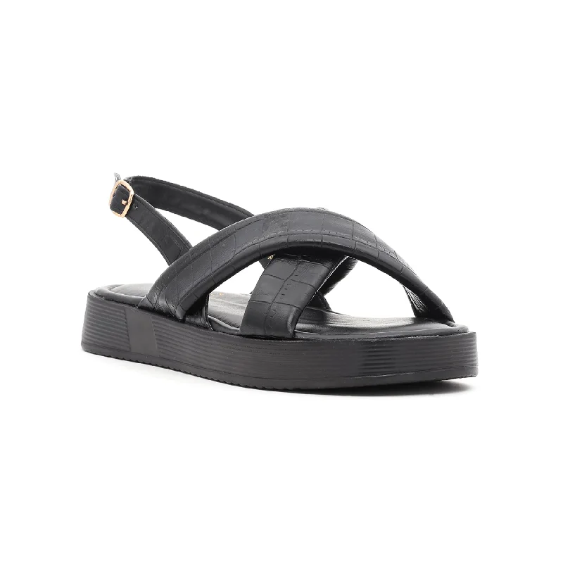 sandals for easy beach accessBlack Formal Sandal FR5112