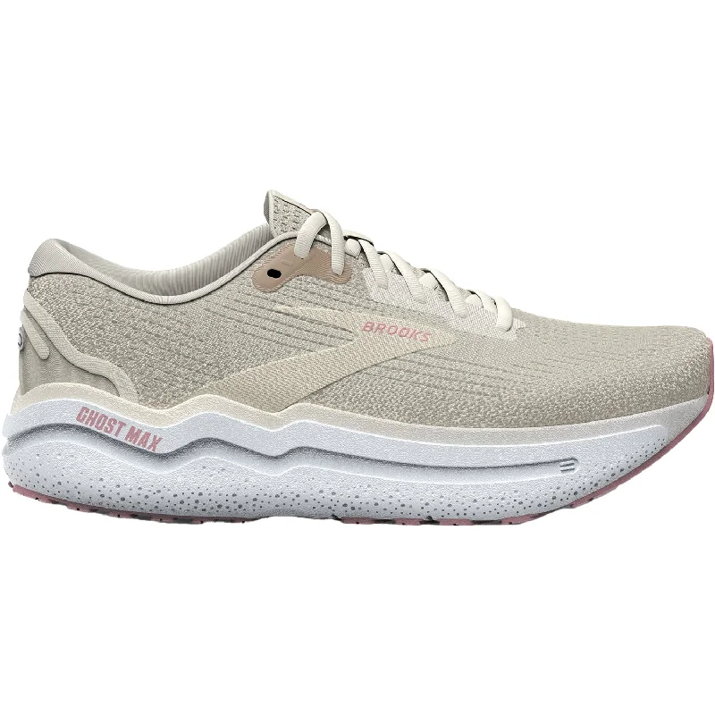 athletic shoes with compression for better performanceWomen's Brooks Ghost Max 2 Coconut Milk/Gray/Zephyr Mesh