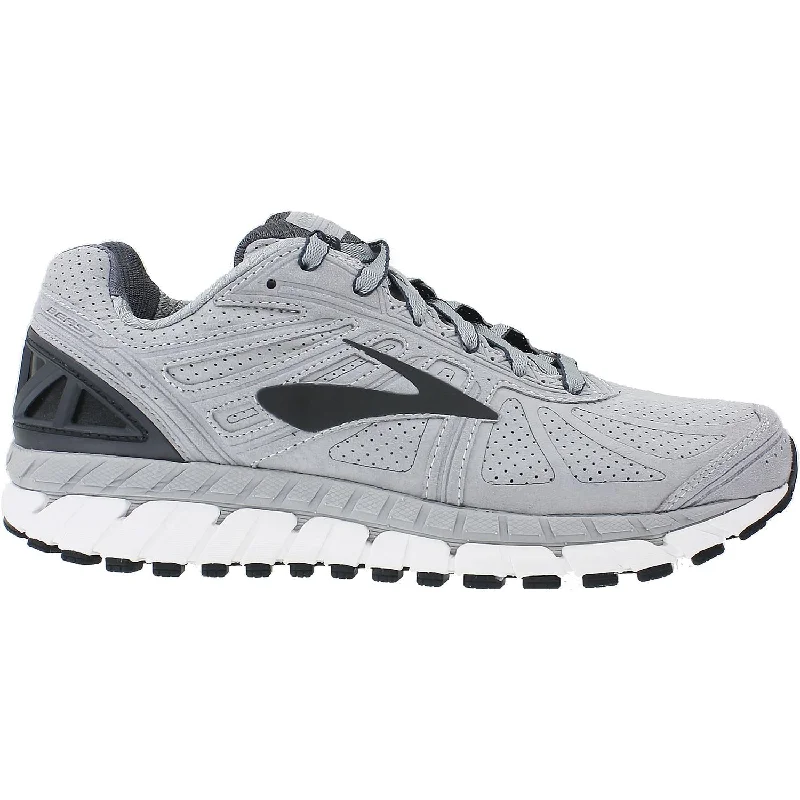 versatile athletic shoes for men and womenMen's Brooks Beast 16 LE - Limited Edition Silver/Anthracite Suede