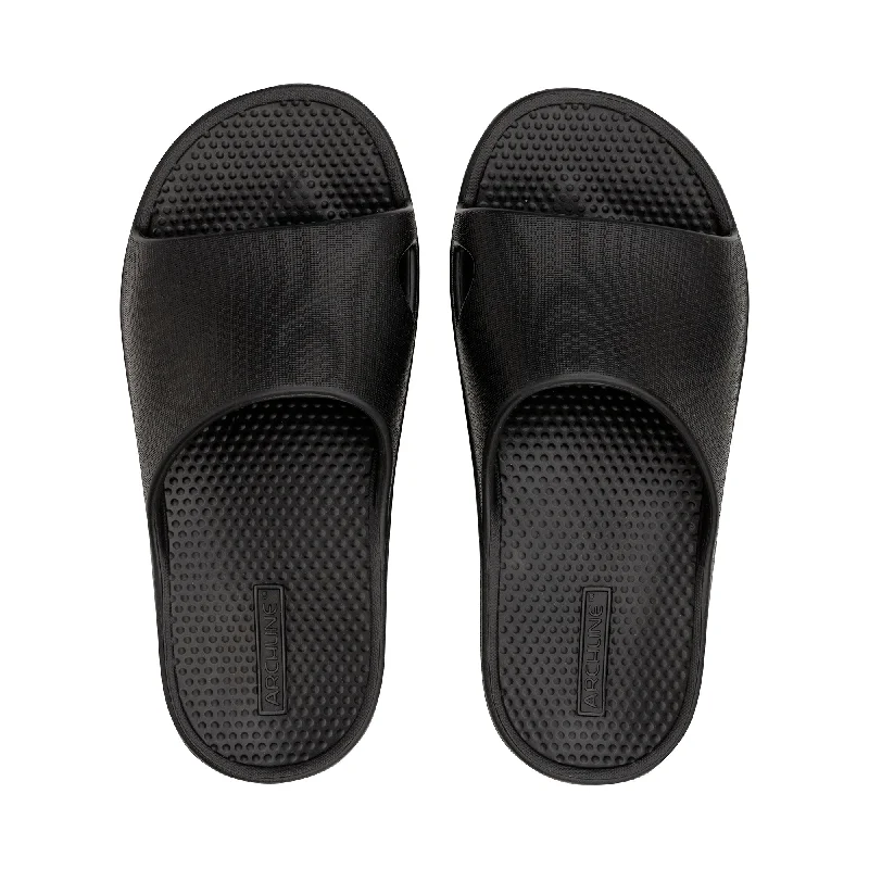 sandals for beach partiesArchline Rebound Orthotic Slides - Black