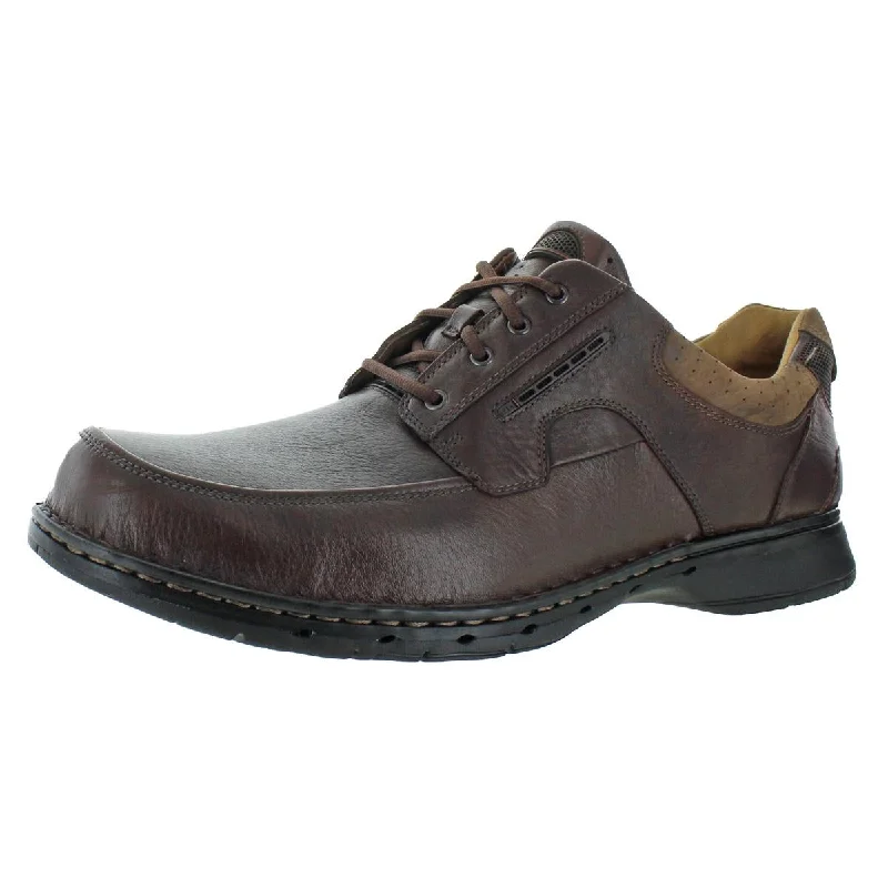 Clarks Men's Un.Bend Leather Cushioned Casual Oxford Shoes