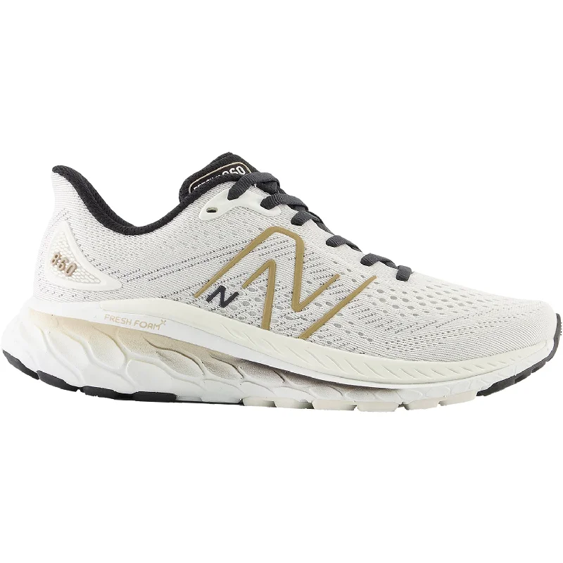 gym shoes with stability featuresWomen's New Balance W860U13 Fresh Foam X Sea Salt/Black Mesh