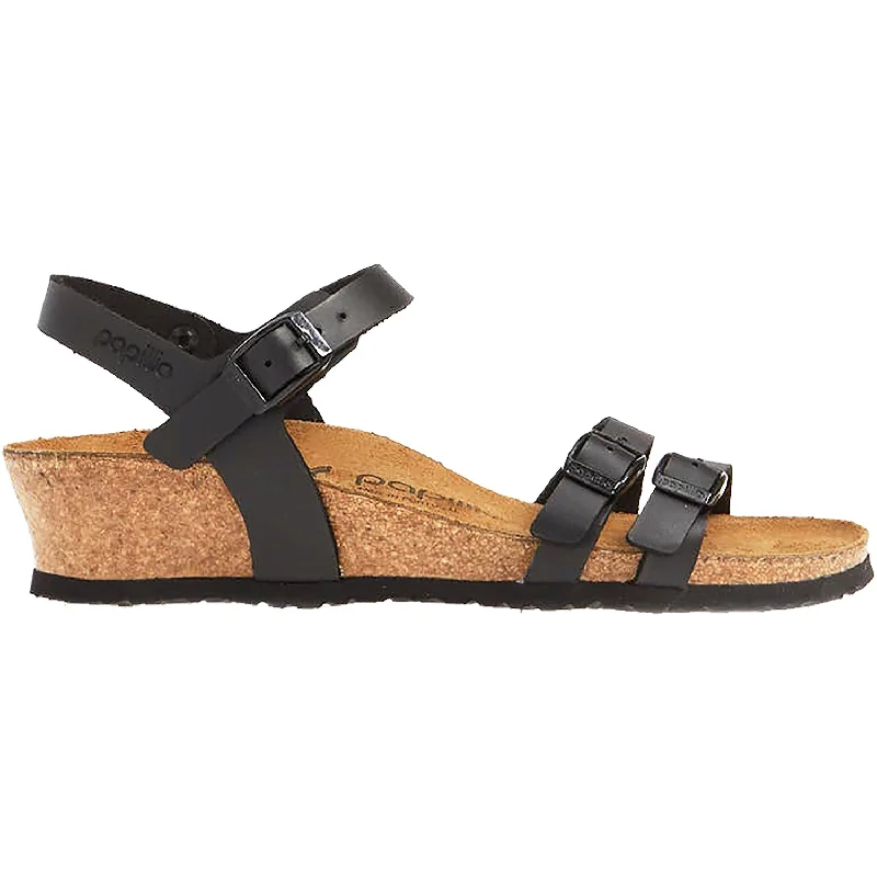 sandals with easy slip-on styleWomen's Birkenstock Lana Black Leather